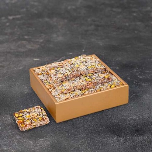 Antep Fıstıklı Fındıklı Portakal Aromalı Yaprak Lokum